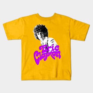 Eric Clapton / Retro Style Fan Art Design Kids T-Shirt